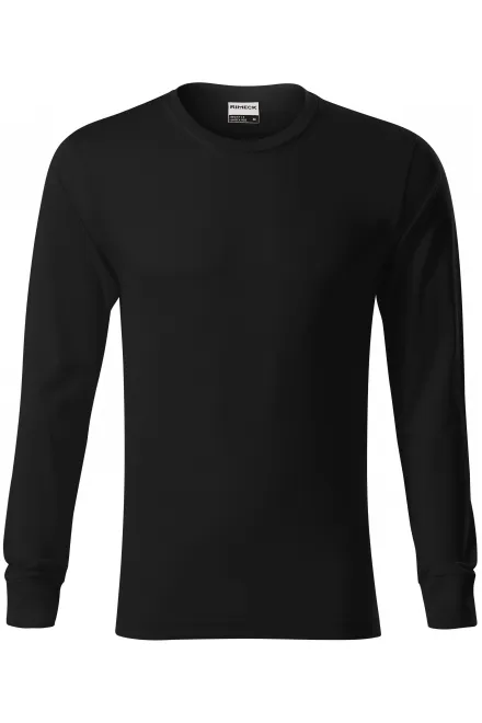 Tricou bărbătesc durabil cu mânecă lungă - negru, XL