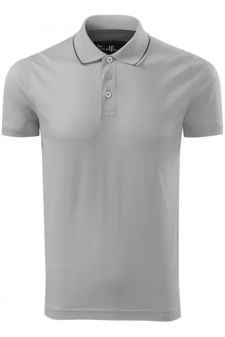 Tricou bărbătesc elegant mercerizat - gri argintiu, L
