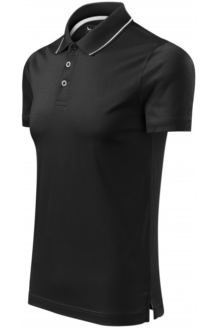 Tricou bărbătesc elegant mercerizat, negru, tricouri pentru bărbați