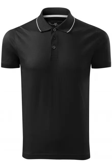 Tricou bărbătesc elegant mercerizat - negru, L