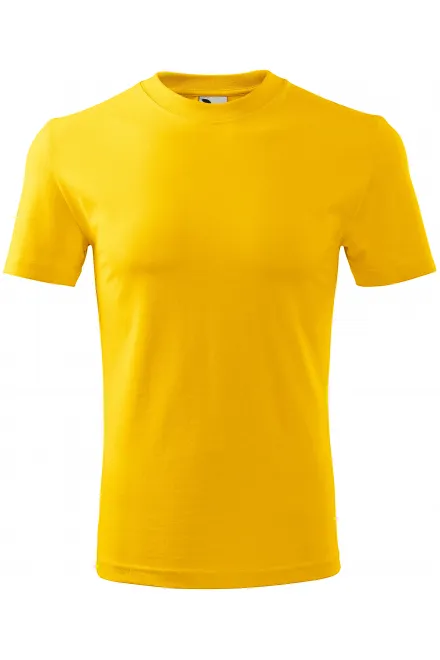 Tricou clasic - galben, S