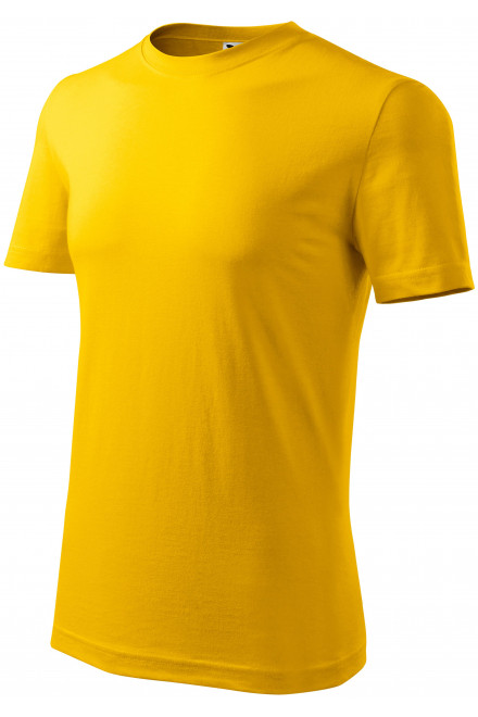 Tricou clasic pentru bărbați, galben, tricouri galbene