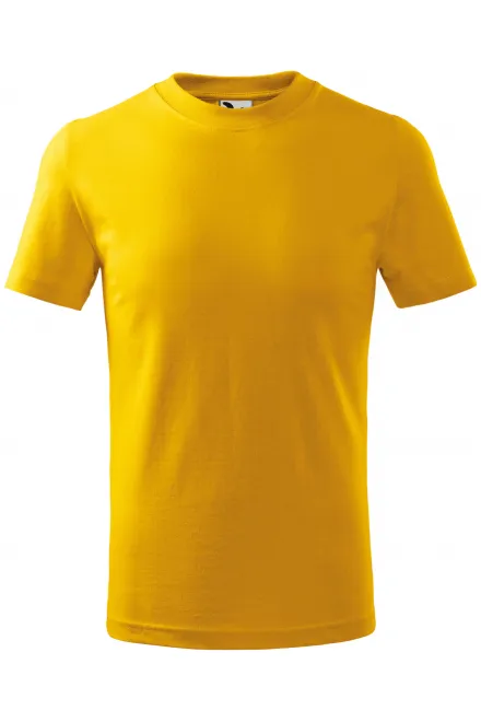 Tricou clasic pentru copii - galben, 158 cm / 12 ani