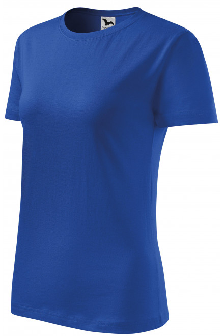 Tricou clasic pentru femei, albastru regal, tricouri cu mânecă scurtă