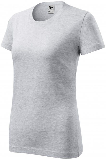 Tricou clasic pentru femei, marmură gri deschis, tricouri cu mânecă scurtă