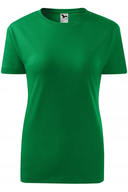 Tricou clasic pentru femei - iarba verde, S