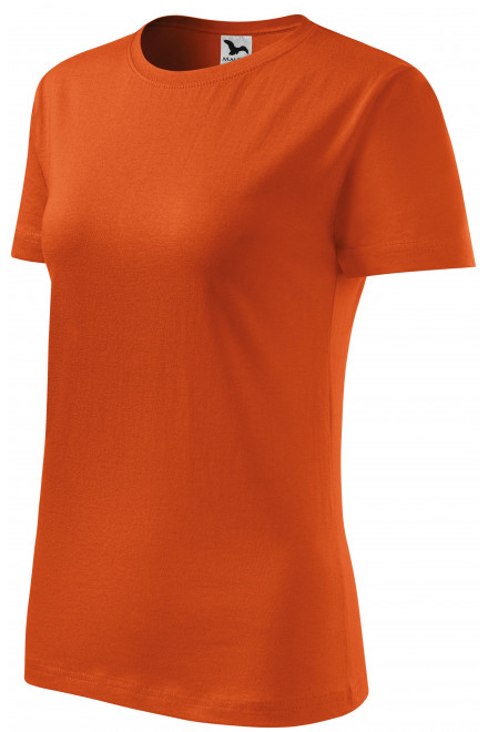 Tricou clasic pentru femei, portocale, tricouri portocalii