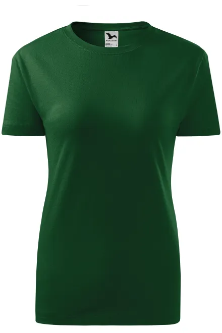 Tricou clasic pentru femei - sticla verde, S