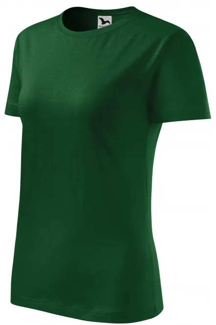Tricou clasic pentru femei, sticla verde