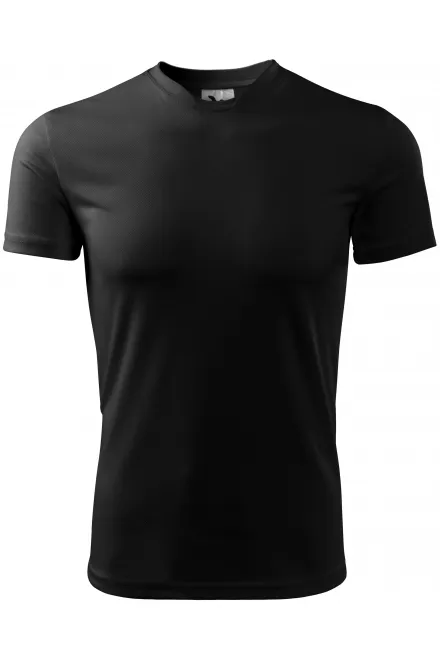 Tricou cu decolteu asimetric - negru, XL