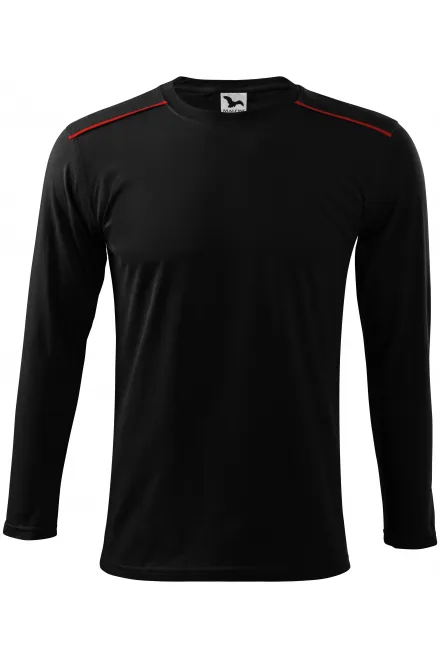 Tricou cu mâneci lungi - negru, 3XL