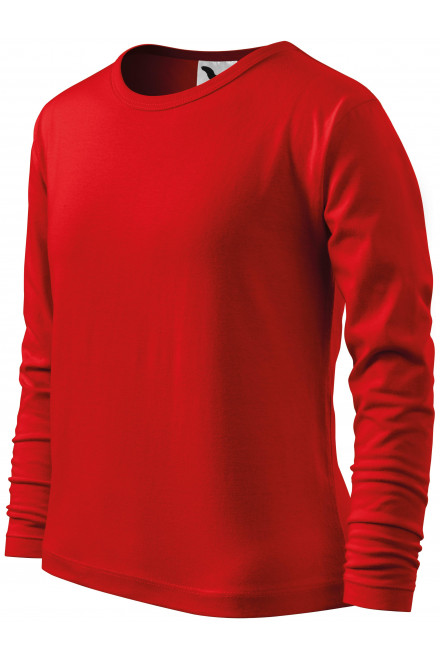 Tricou cu mâneci lungi pentru copii, roșu