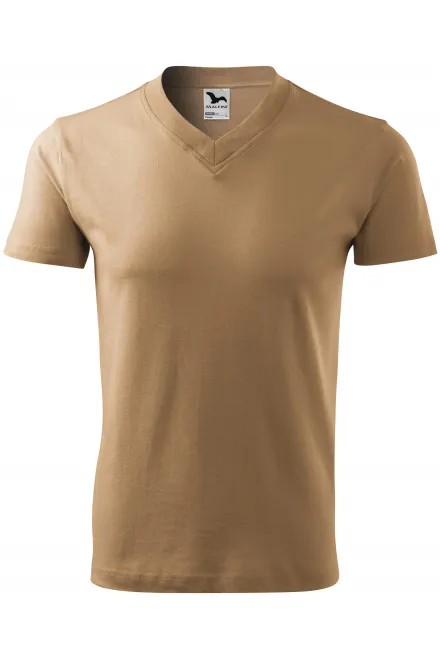 Tricou cu mâneci scurte, greutate medie - nisipos, 3XL