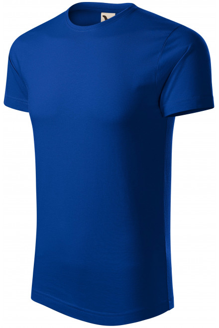 Tricou de bumbac organic pentru bărbați, albastru regal, tricouri cu mânecă scurtă