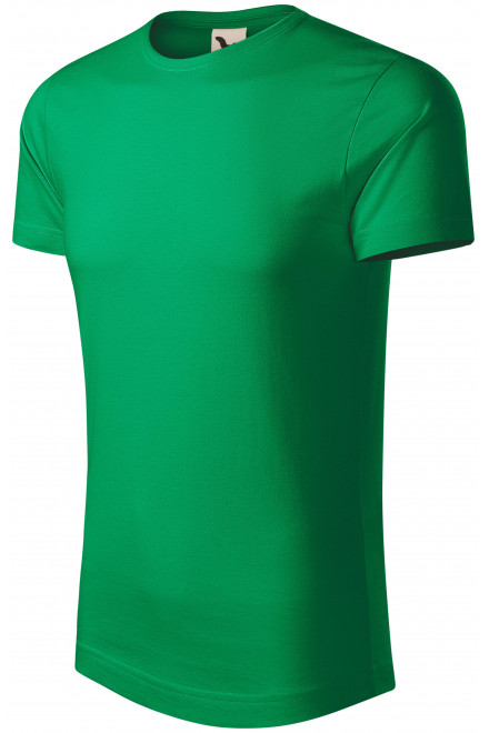 Tricou de bumbac organic pentru bărbați, iarba verde, tricouri din bumbac