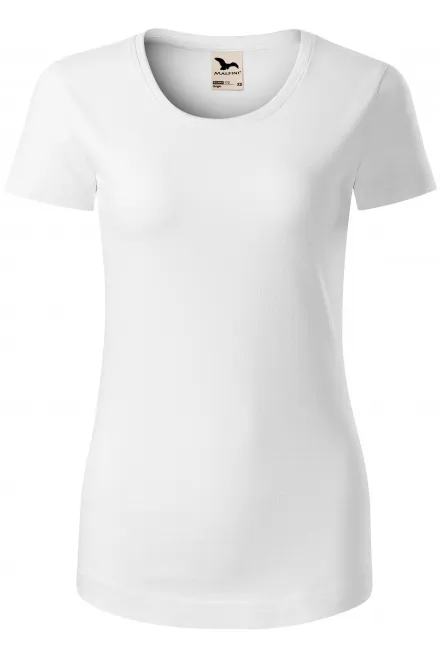 Tricou de bumbac organic pentru femei - alb, L