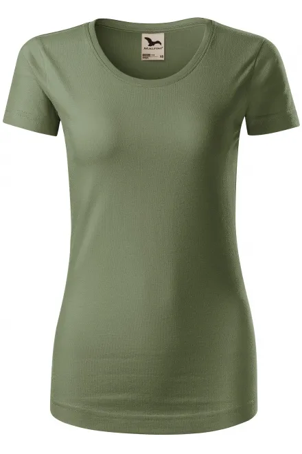 Tricou de bumbac organic pentru femei - khaki, L