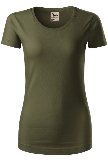Tricou de bumbac organic pentru femei - military, L