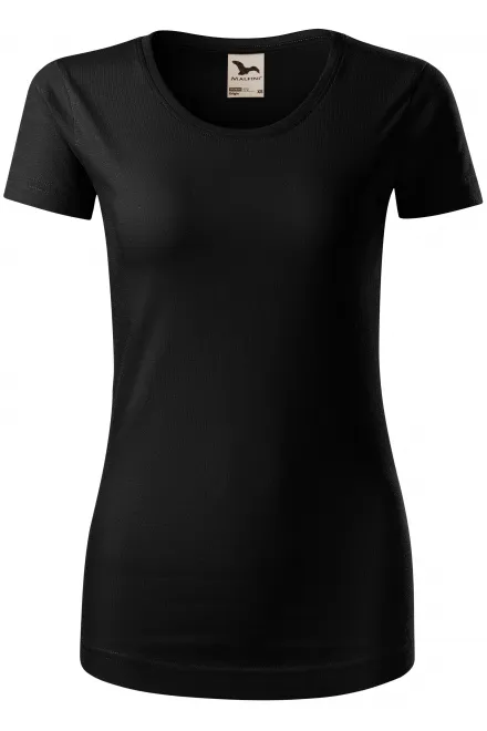 Tricou de bumbac organic pentru femei - negru, L