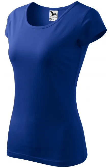 Tricou de damă cu mâneci foarte scurte, albastru regal