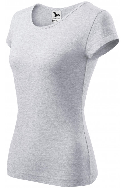 Tricou de damă cu mâneci foarte scurte, marmură gri deschis, tricouri pentru imprimare