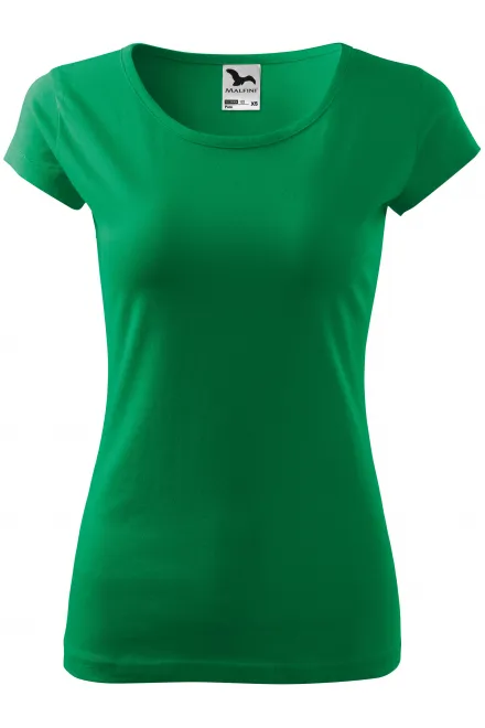 Tricou de damă cu mâneci foarte scurte - iarba verde, XS