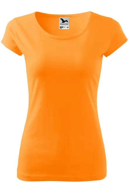 Tricou de damă cu mâneci foarte scurte - mandarin, XS