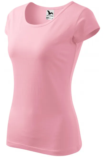 Tricou de damă cu mâneci foarte scurte, roz