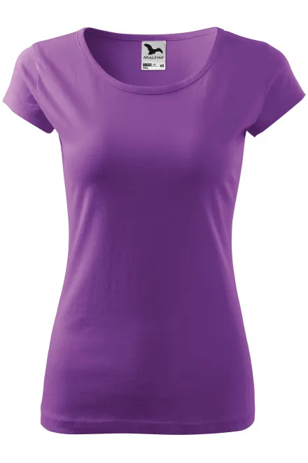 Tricou de damă cu mâneci foarte scurte - violet, XS