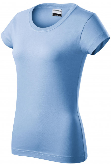 Tricou de damă durabil, cer albastru, tricouri simple