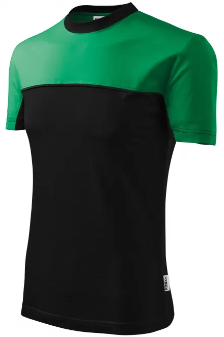 Tricou din bumbac în două culori, iarba verde