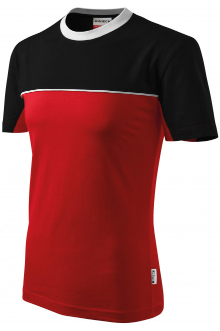 Tricou din bumbac în două culori, roșu, tricouri