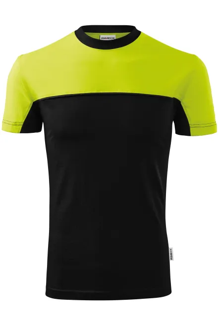 Tricou din bumbac în două culori - verde lime, XL