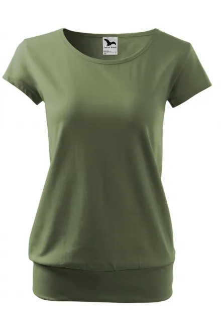 Tricou la modă pentru femei - khaki, S