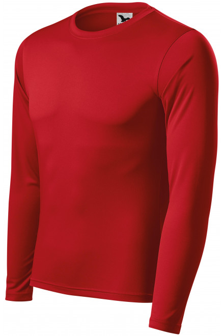 Tricou pentru sport cu maneca lunga, roșu, tricouri cu mâneci lungi