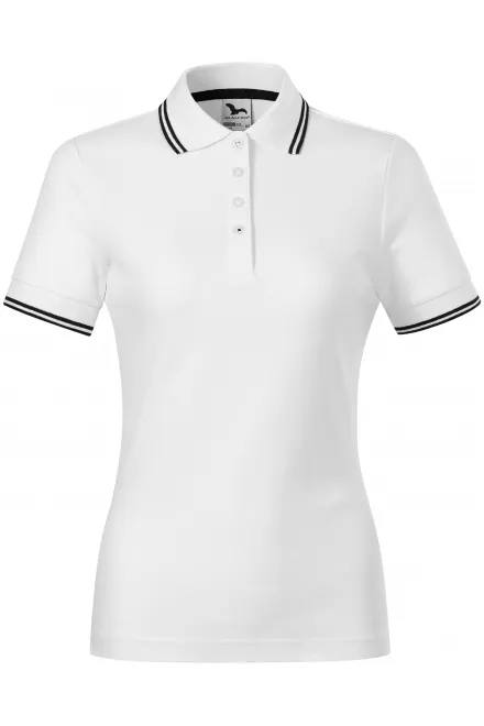 Tricou polo clasic de damă - alb, XL