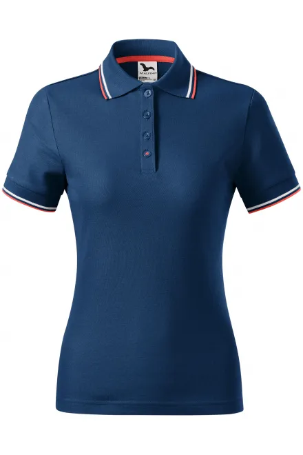 Tricou polo clasic de damă - albastru de noapte, XL