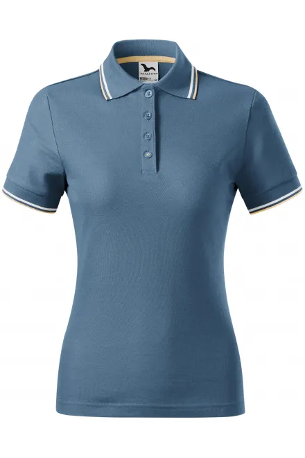 Tricou polo clasic de damă - denim, XL