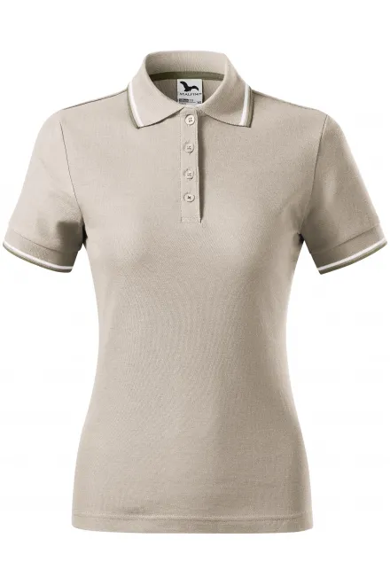 Tricou polo clasic de damă - gri ca gheața, XL