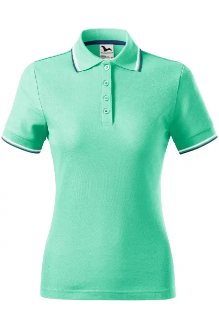 Tricou polo clasic de damă - mentă, XL