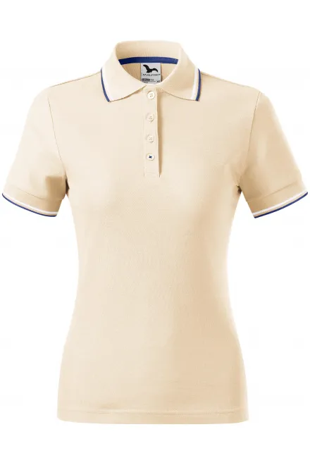 Tricou polo clasic de damă - migdale, XL