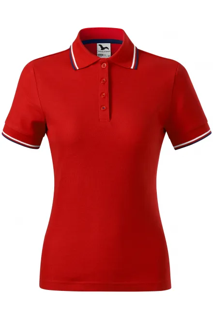 Tricou polo clasic de damă - roșu, XL