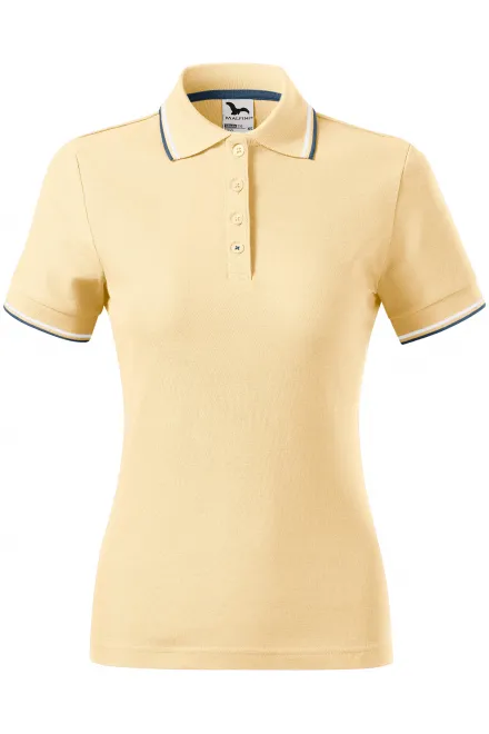 Tricou polo clasic de damă - vanilie, XL