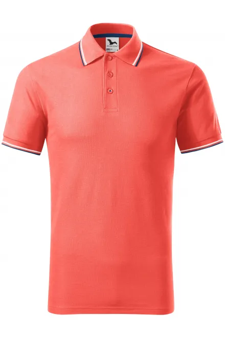 Tricou polo clasic pentru bărbați - coral, S