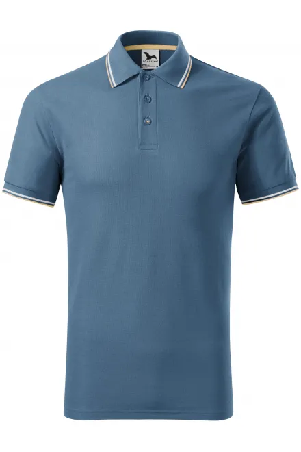 Tricou polo clasic pentru bărbați - denim, S