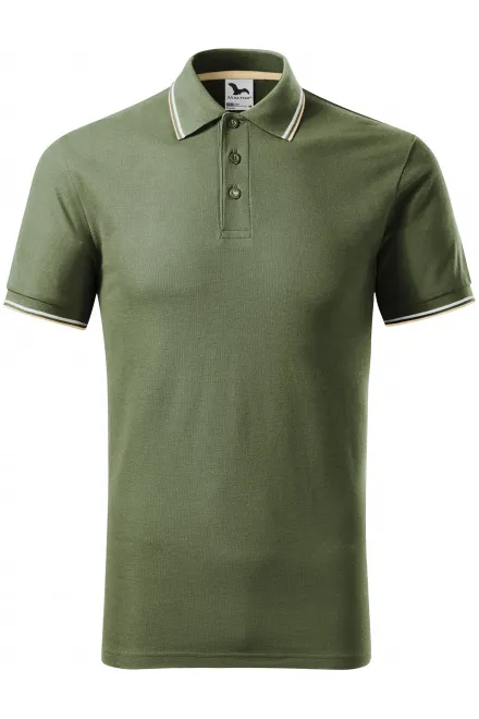 Tricou polo clasic pentru bărbați - khaki, S