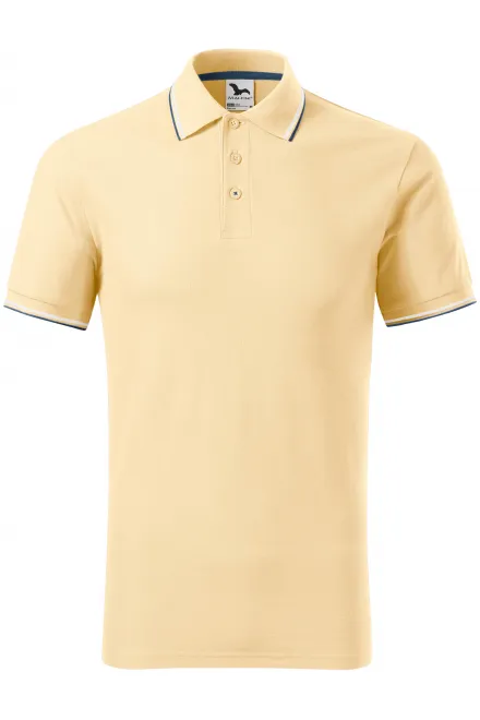 Tricou polo clasic pentru bărbați - vanilie, S