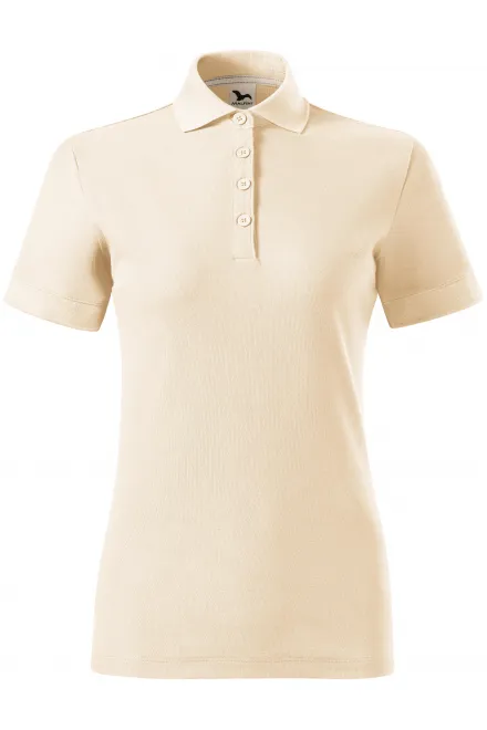 Tricou polo dama din bumbac organic - migdale, 2XL