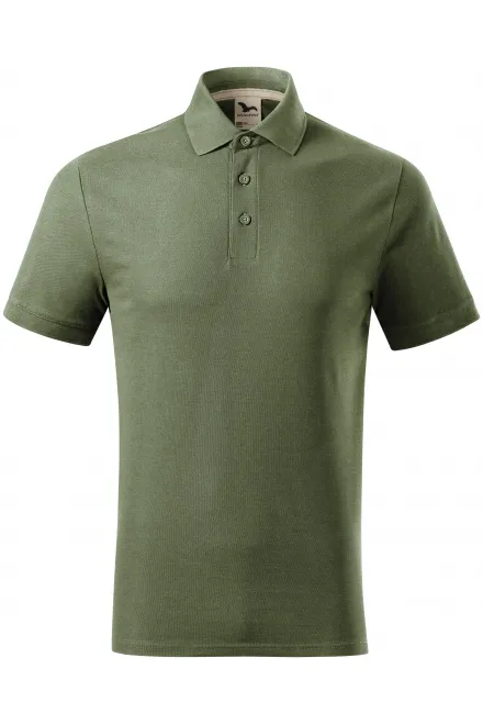 Tricou polo pentru bărbați din bumbac organic - khaki, XL