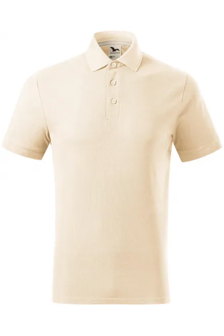 Tricou polo pentru bărbați din bumbac organic - migdale, XL